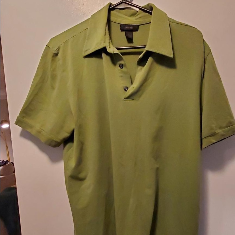 Express men green polo